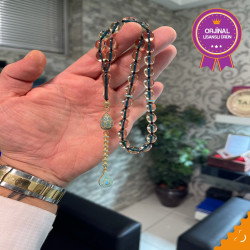 Özel Püskül Takımlı Ateş Kehribar Tesbih Ak1635