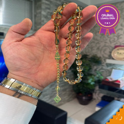 Özel Püskül Takımlı Ateş Kehribar Tesbih Ak1638