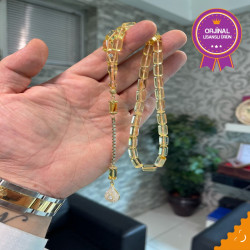 Özel Püskül Takımlı Damla Kehribar Tesbih Bna389