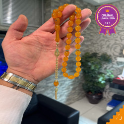 Özel Püskül Takımlı Zar Kehribar Tesbih Zk306