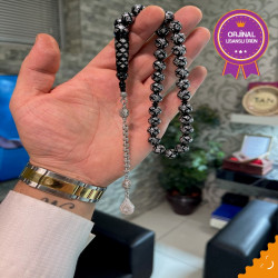 Özel Usta İşçilikli Gümüş İşlemeli Abonaz Ağacı Tesbih Ot16