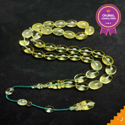 Özel Usta İşçilikli Sistemlı Damla Kehribar Tesbih Bna400