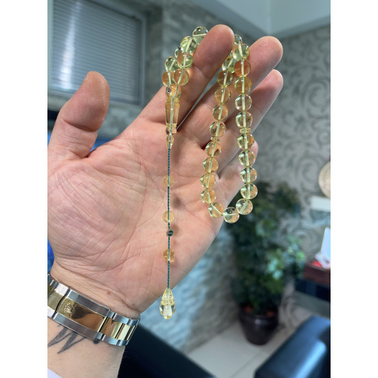 Özel Usta İşçilikli Sistemli Damla Kehribar Tesbih Bna409,Damla Kehribar Tesbih