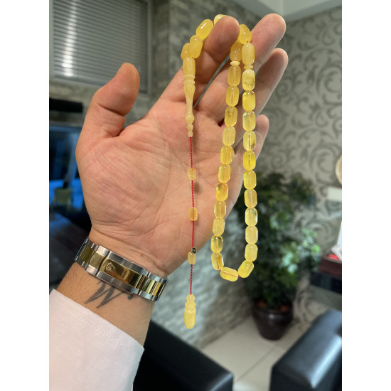 Özel Usta İşçilikli Sistemli Damla Kehribar Tesbih Bna411,Damla Kehribar Tesbih