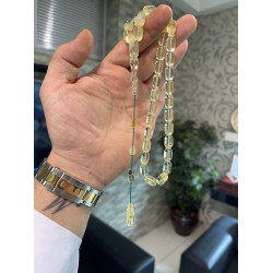 Özel Püskül Takımlı Damla Kehribar Tesbih Bna416