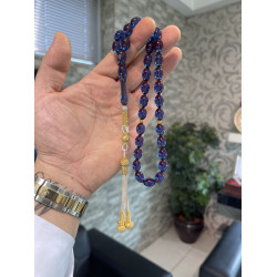 Özel Usta İşçilikli Trabzon Kazazlı Ateş Kehribar Tesbih Ak1643