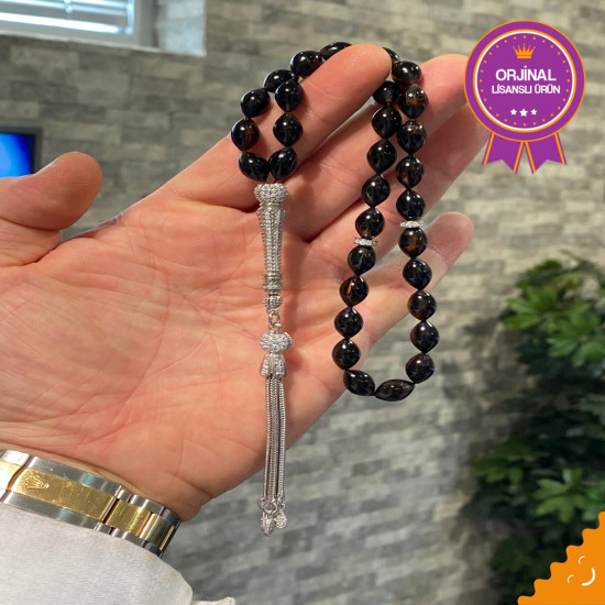 Özel Püskül Takımlı Usta İşçilikli Turtle Shell Tesbih,Hayvansal Tesbih Tesbih