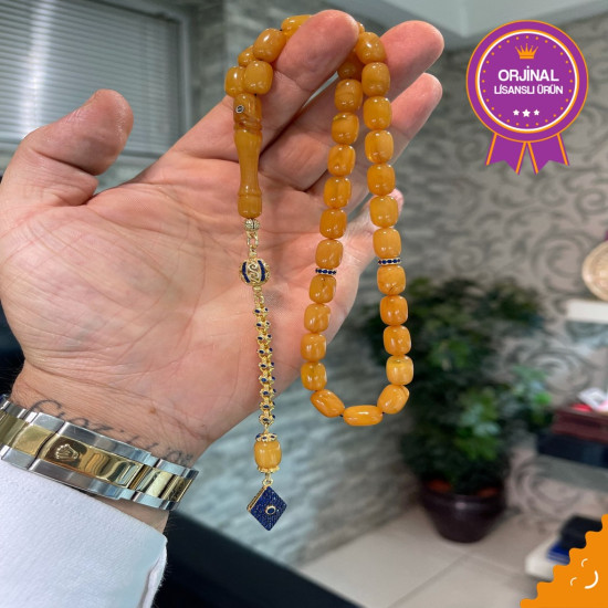 Özel Püskül Takımlı Zar Kehribar Tesbih Zk325,Zar Kehribar Tesbih