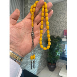 Özel Püskül Takımlı Zar Kehribar Tesbih Zk215