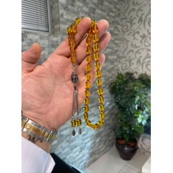 Özel Püskül Takımlı Zar Kehribar Tesbih Zk225