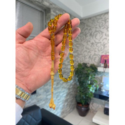 Özel Usta İşçilikli Trabzon Kazazlı Zar Kehribar Tesbih Zk201