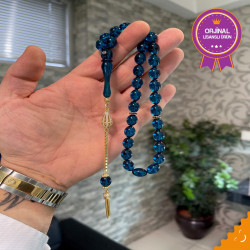 Özel Püskül Takımlı Ateş Kehribar Tesbih Ak1485