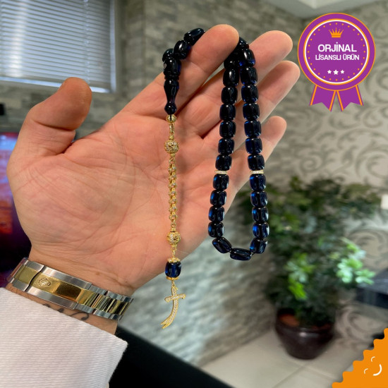 Özel Püskül Takımlı Ateş Kehribar Tesbih Ak1488,Ateş Kehribar Tesbih