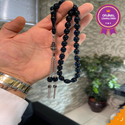 Özel Püskül Takımlı Ateş Kehribar Tesbih Ak1490