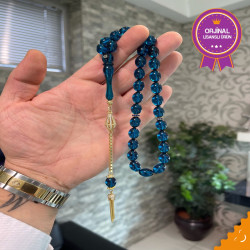 Özel Püskül Takımlı Ateş Kehribar Tesbih Ak1494