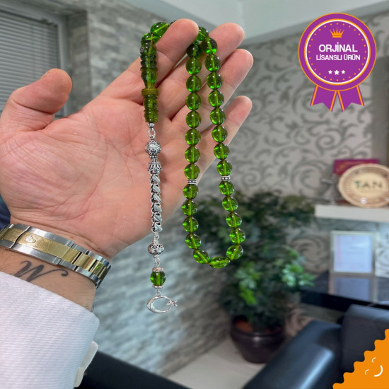 Özel Püskül Takımlı Ateş Kehribar Tesbih Ak1500,Ateş Kehribar Tesbih