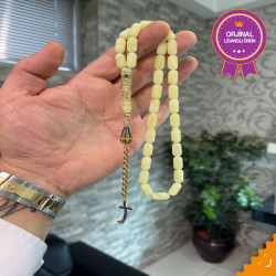 Özel Püskül Takımlı Damla Kehribar Tesbih Bna359