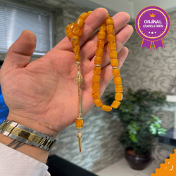 Özel Püskül Takımlı Zar Kehribar Tesbih Zk260