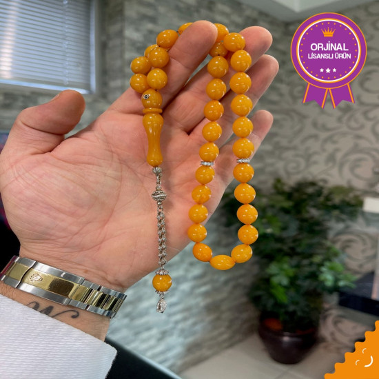 Özel Püskül Takımlı Zar Kehribar Tesbih Zk261,Zar Kehribar Tesbih