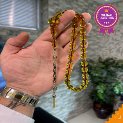 Özel Püskül Takımlı Zar Kehribar Tesbih Zk271