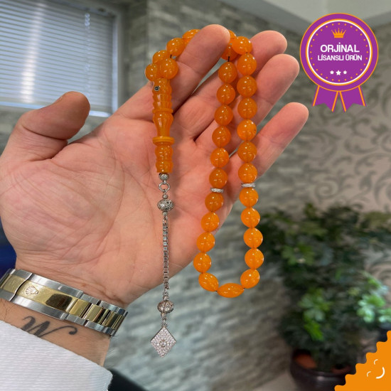 Özel Püskül Takımlı Zar Kehribar Tesbih Zk272,Zar Kehribar Tesbih