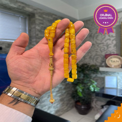 Özel Usta İşçilikli Trabzon Kazazlı Zar Kehribar Tesbih Zk263