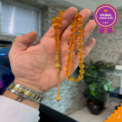 Özel Usta İşçilikli Trabzon Kazazlı Zar Kehribar Tesbih Zk267