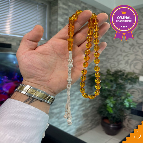 Özel Usta İşçilikli Trabzon Kazazlı Zar Kehribar Tesbih Zk270,Zar Kehribar Tesbih