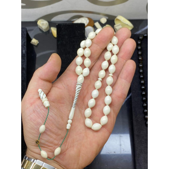 Özel Püskül Takımlı Abonoz Ağacı Tesbih,Abanoz Tesbih