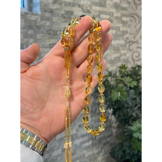 Özel Usta İşçilikli Damla Kehribar Tesbih,Damla Kehribar Tesbih