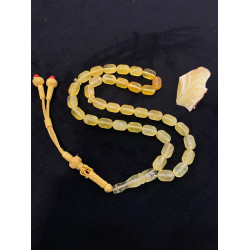 Özel Usta İşçilikli Trabzon Kazazlı Damla Kehribar Tesbih