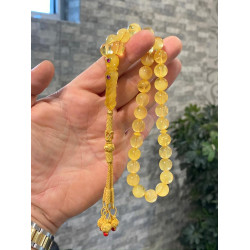 Özel Usta İşçilikli Trabzon Kazazlı Damla Kehribar Tesbih