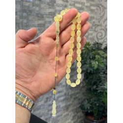 Özel Usta İşçilikli Sistemli Damla Kehribar Tesbih