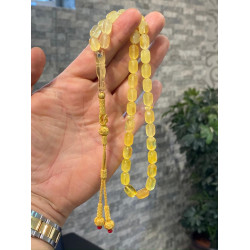 Özel Usta İşçilikli Trabzon Kazazlı Damla Kehribar Tesbih