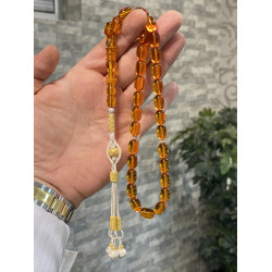 Özel Usta İşçilikli Trabzon Kazazlı Zar Kehribar Tesbih Zk177