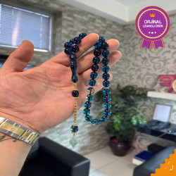 Özel Püskül Takımlı Ateş Kehribar Tesbih Ak1458