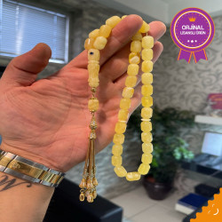 Özel Püskül Takımlı Damla Kehribar Tesbih Bna341