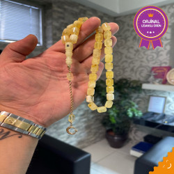 Özel Püskül Takımlı Damla Kehribar Tesbih Bna348