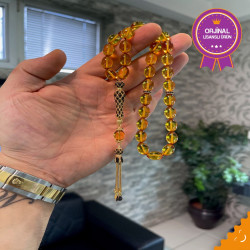 Özel Püskül Takımlı Zar Kehribar Tesbih Zk254