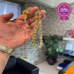 Özel Usta İşçilikli Sistemli Damla Kehribar Tesbih Bna344