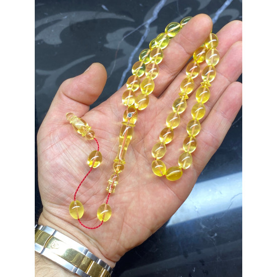 Özel Püskül Takımlı Damla Kehribar Tesbih,Damla Kehribar Tesbih