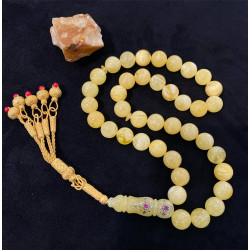 Özel Usta İşçilikli Damla Kehribar Tesbih