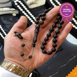 Özel Usta İşçilikli Sistemli Yakut Kakmalı Turtle Shell Tesbih
