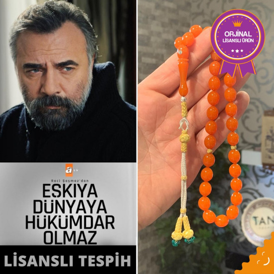 Eşkiya Dünyaya Hükümdar Olmaz 135. Bölüm Özel Üretim Zar Kehribar Tesbih,Zar Kehribar Tesbih