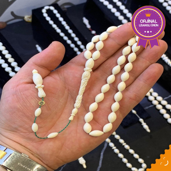 Özel Usta İşçilikli İmame İşlemeli Özel Koleksiyonluk Fil Dişi Tesbih,Hayvansal Tesbih Tesbih