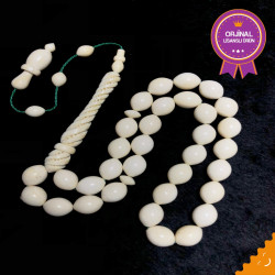 Oyma Ve Delme Usta İşçilikli Koleksiyonluk Fil Dişi Tesbih