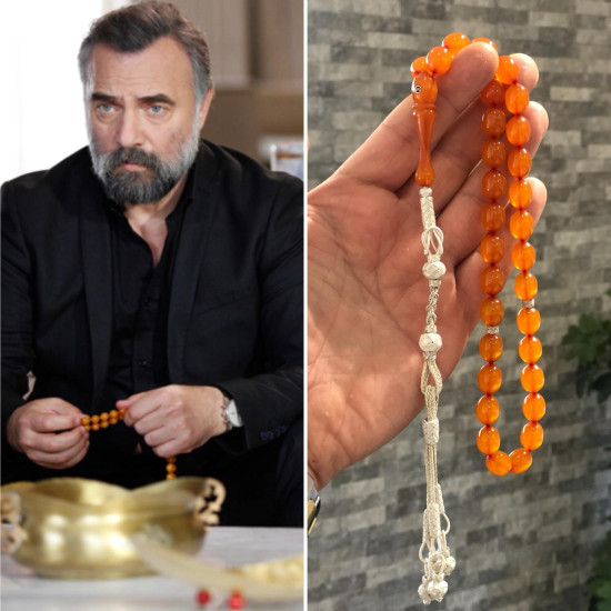 Eşkiya Dünyaya Hükümdar Olmaz 118. Bölüm Özel Üretim Zar Kehribar Tesbih,Zar Kehribar Tesbih