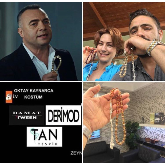 Özel Usta İşçilikli Trabzon Kazazlı Ateş Kehribar Tesbih,Ateş Kehribar Tesbih